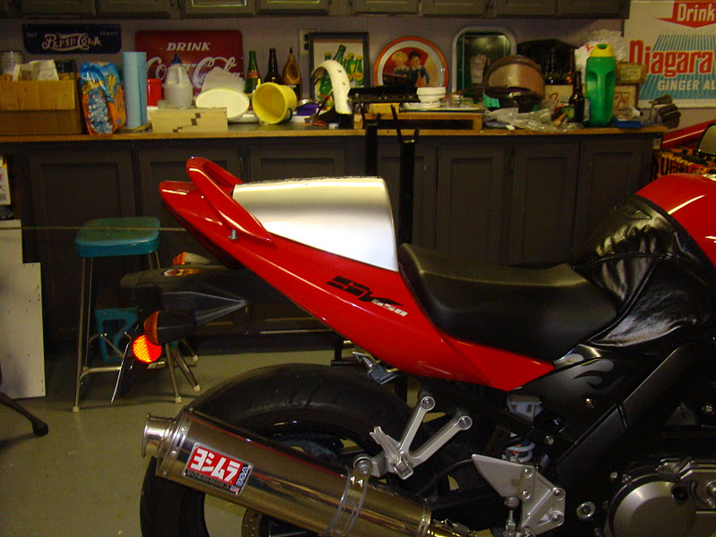 The World of JEK Custom SV650 Rear Seat Cowl Step 1
