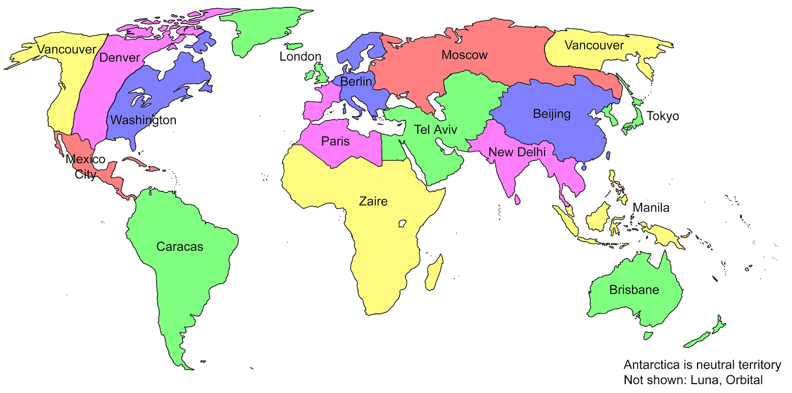 Countries And Their Capitals Quiz Map