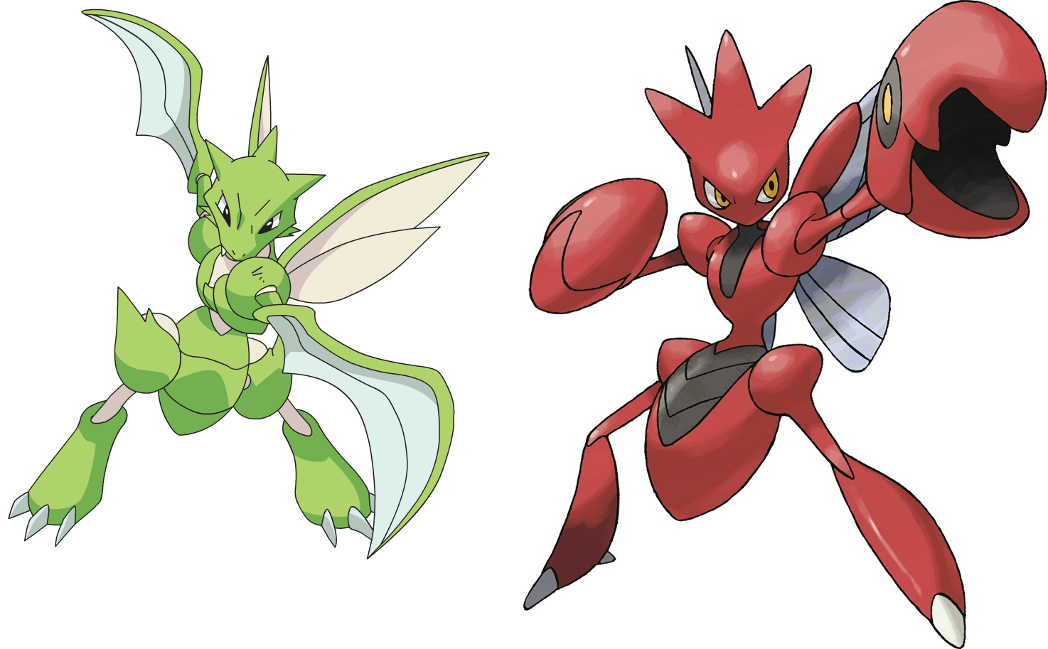 Resultado de imagen para scyther y scizor