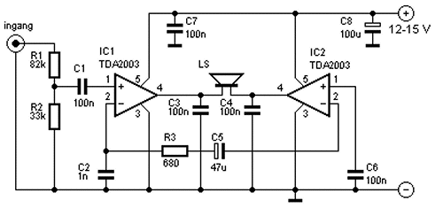 * Eletrônica Free : Amplificador com TDA2003