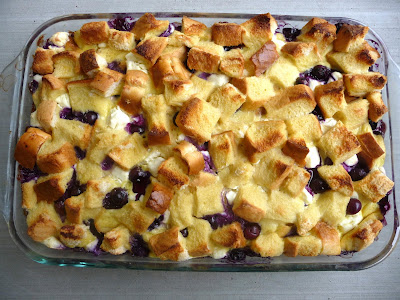 french toast bake baked blueberry french toast