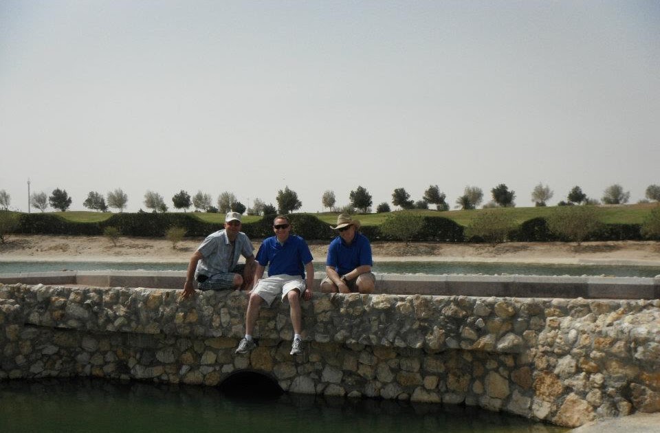 better together. Golfing in Kuwait.