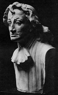 Spinoza-buste van Georg Wienbrack, zoals afgebeeld in het boek van Ernst Altkirch, Spinoza im porträt, Jena, 1913