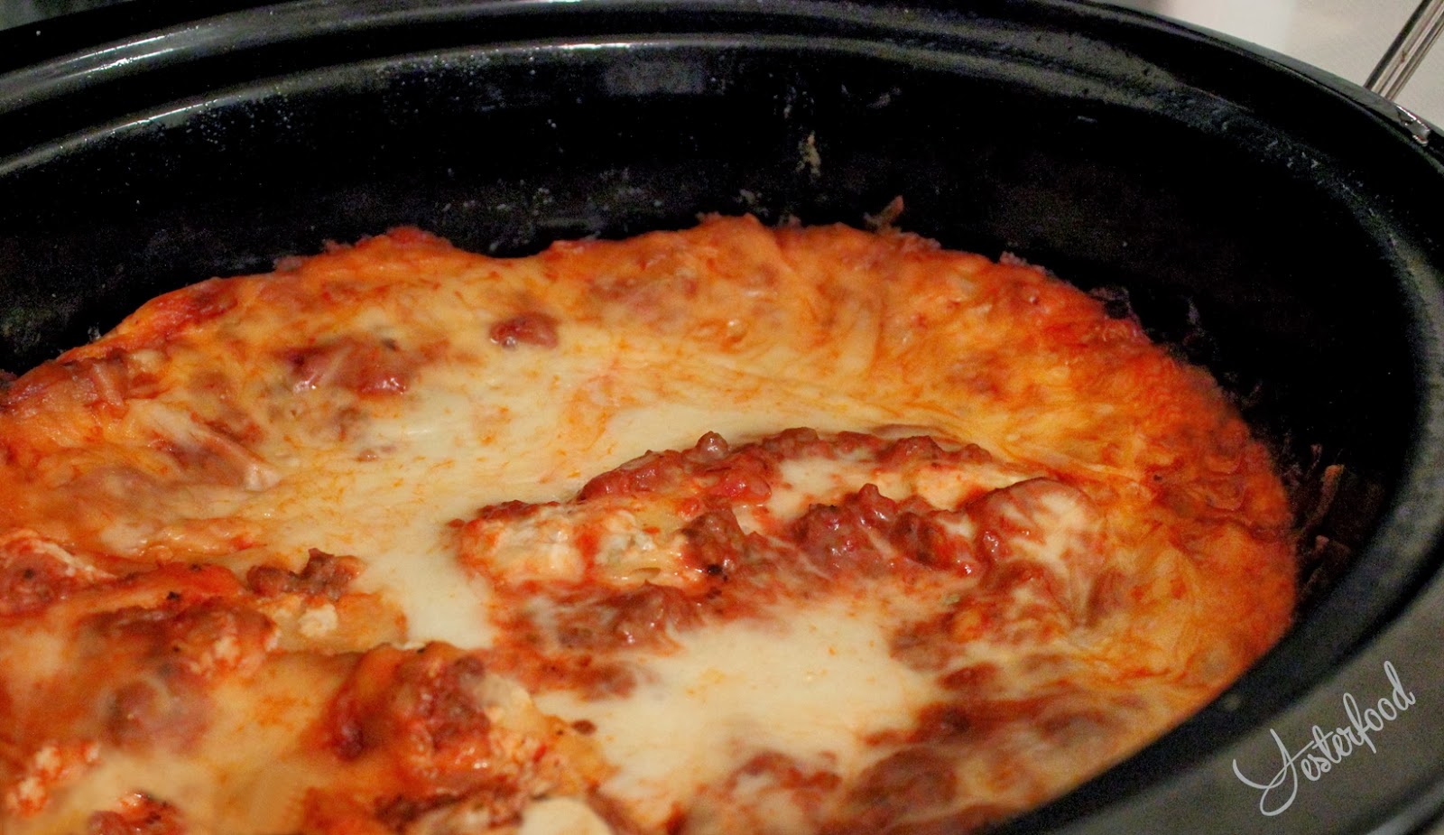 Yesterfood Spinach Alfredo Crockpot Lasagna
