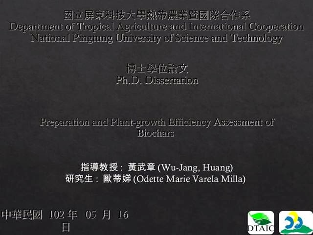 Phd thesis on biochar