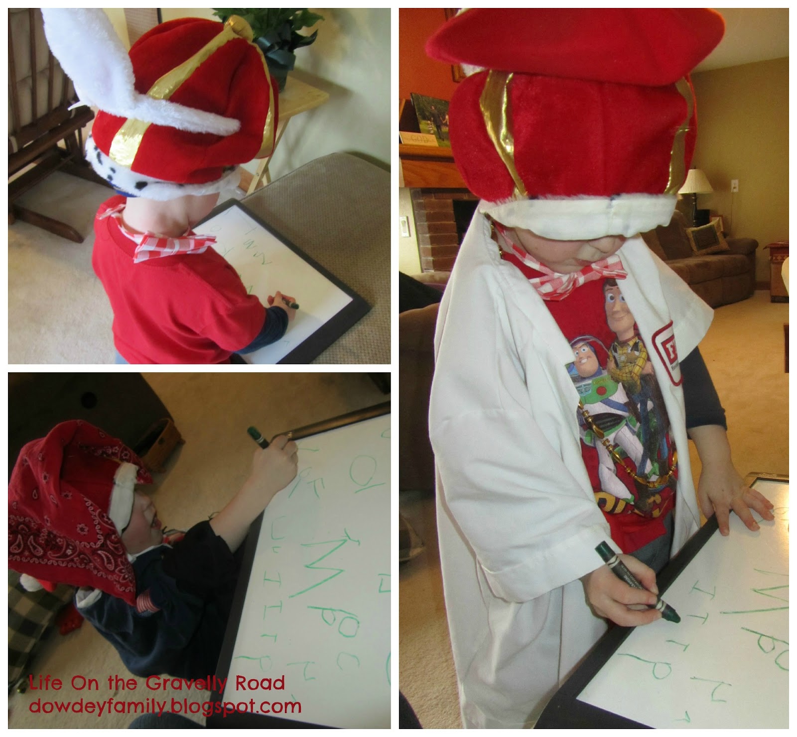 Life on the Gravelly Road Alphabet Costume Races