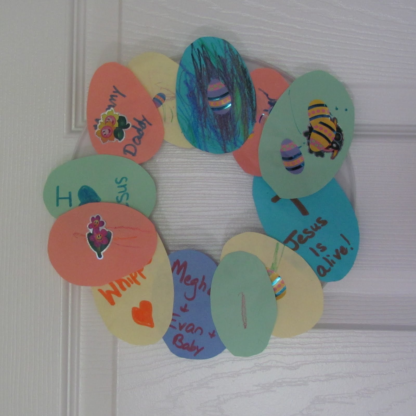 Live, Learn, Love Coffee Filter Flowers and Easter Wreath