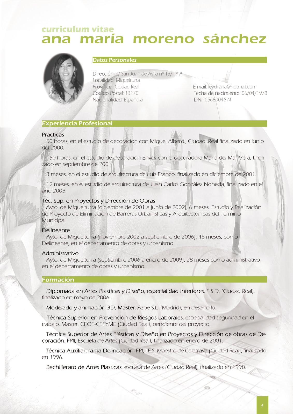 What to include in a resume image