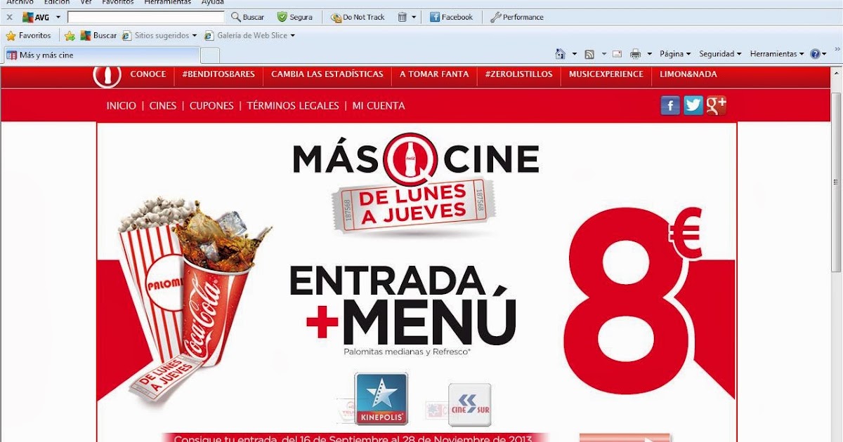 me gusta ahorrar: Entrada de cine + menú por 8 euros