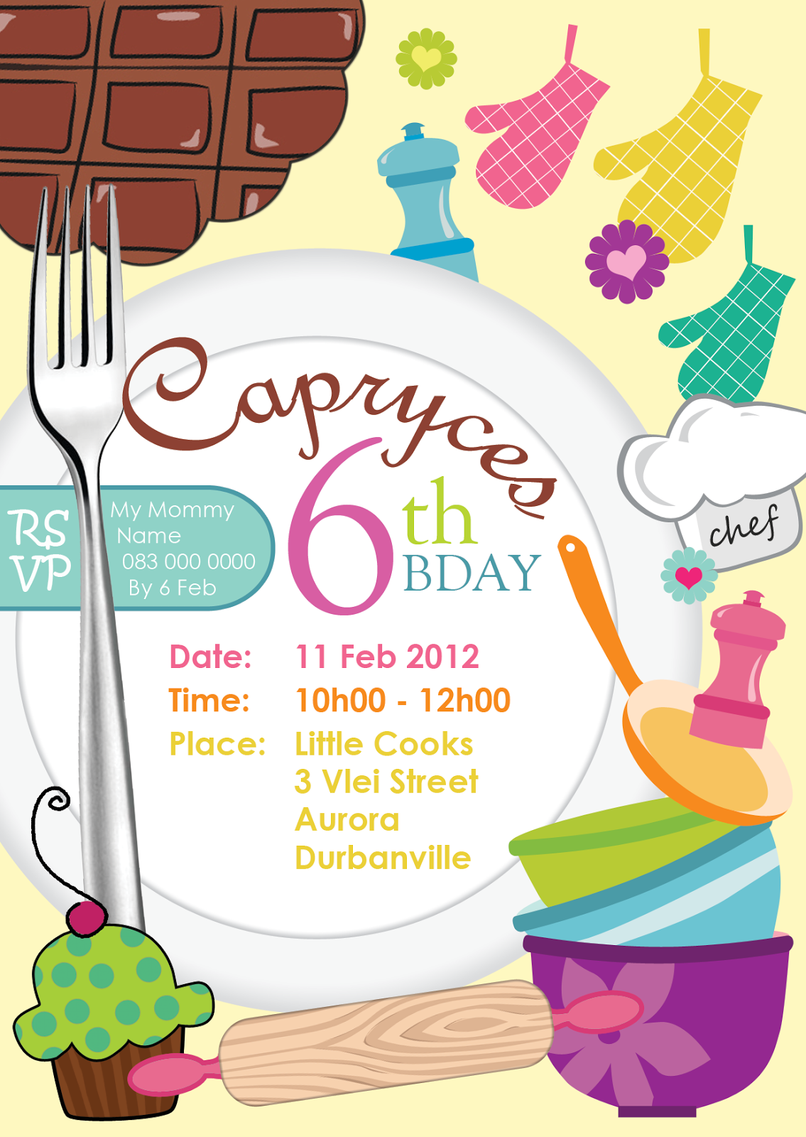 Paulina Graphic Design: Birthday Invitations