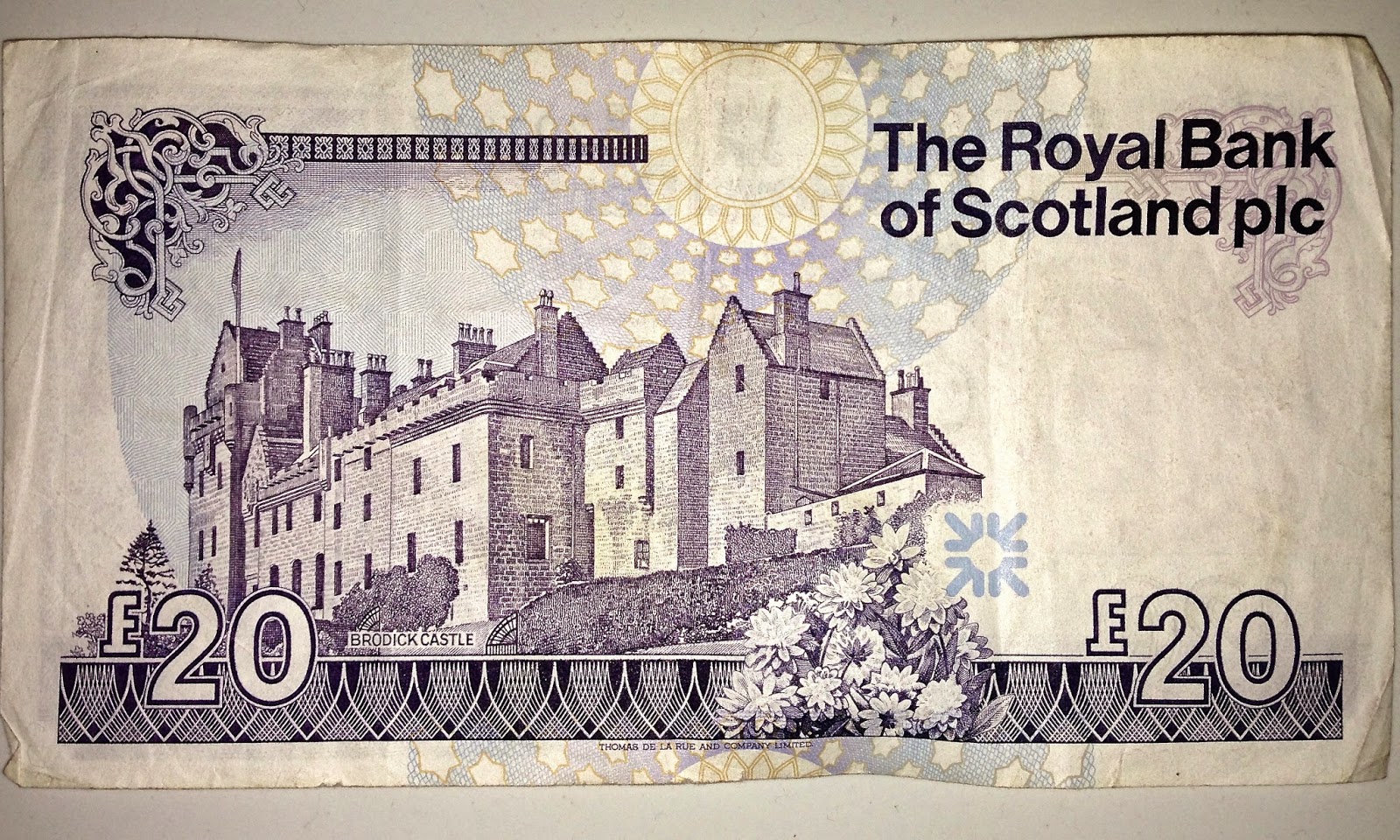 Brodick Castle on the Royal Bank of Scotland's £20 bill