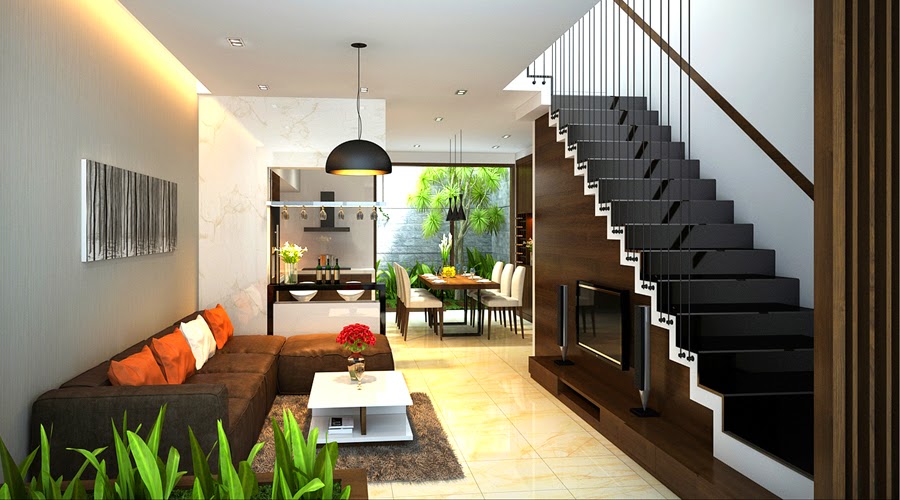 Phòng khách đẹp cho nhà phố hẹp Phòng khách đẹp cho nhà phố hẹp