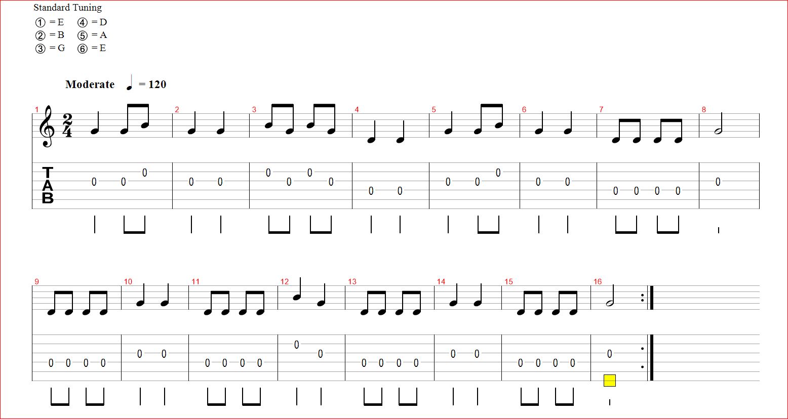 Todo música Quinto levanta, cuerdas al aire, bajo y entonación.