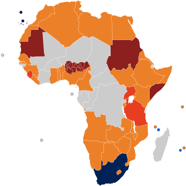 ... this map of Africa is an eye-opener. Same-sex sexual activity legal ... this map of Africa is an eye-opener. Same-sex sexual activity legal