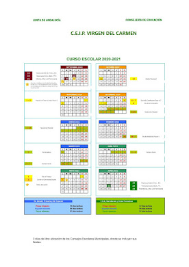 Calendario Escolar 2020/2021