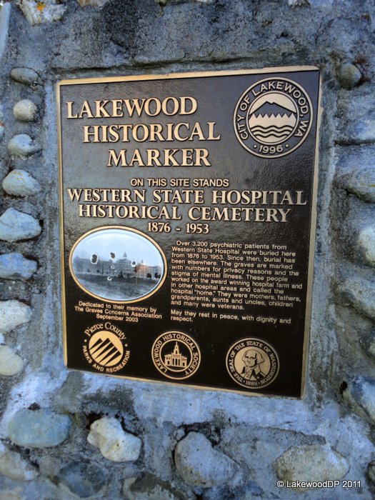 Lakewood Daily Photo Western State Hospital Historical Cemetery