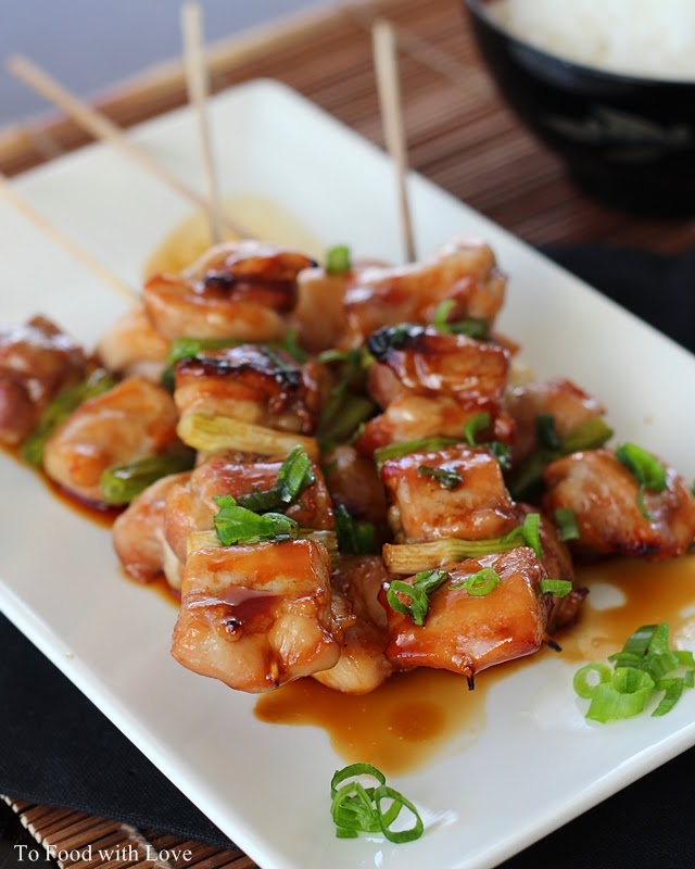 To Food with Love: Yakitori with Yaki Onigiri (Grilled chicken with ...