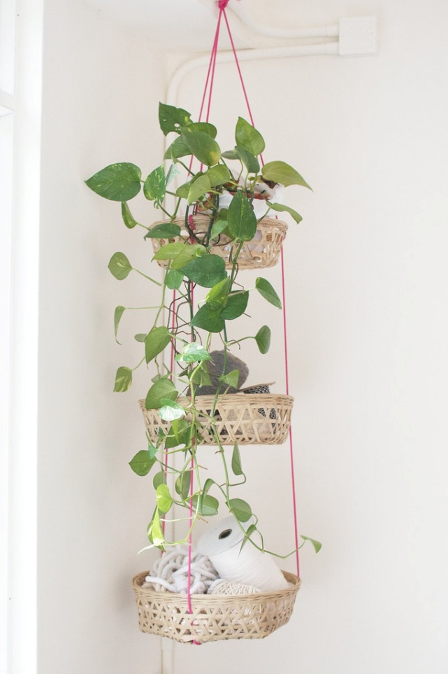 DIY: cestas colgantes para organizar DIY: cestas colgantes para organizar