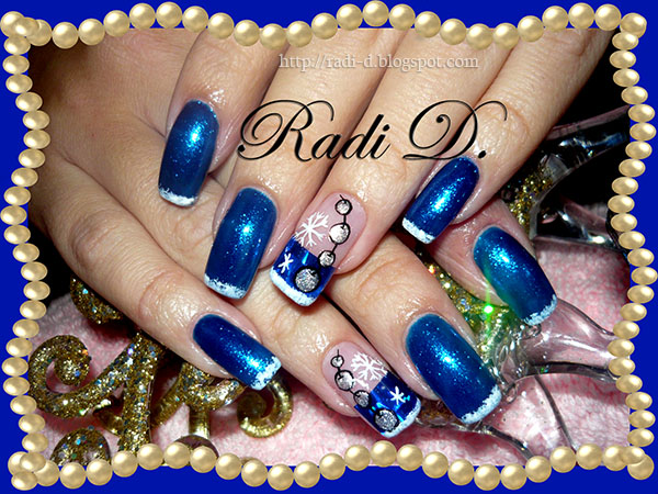 It`s all about nails: Blue Christmas