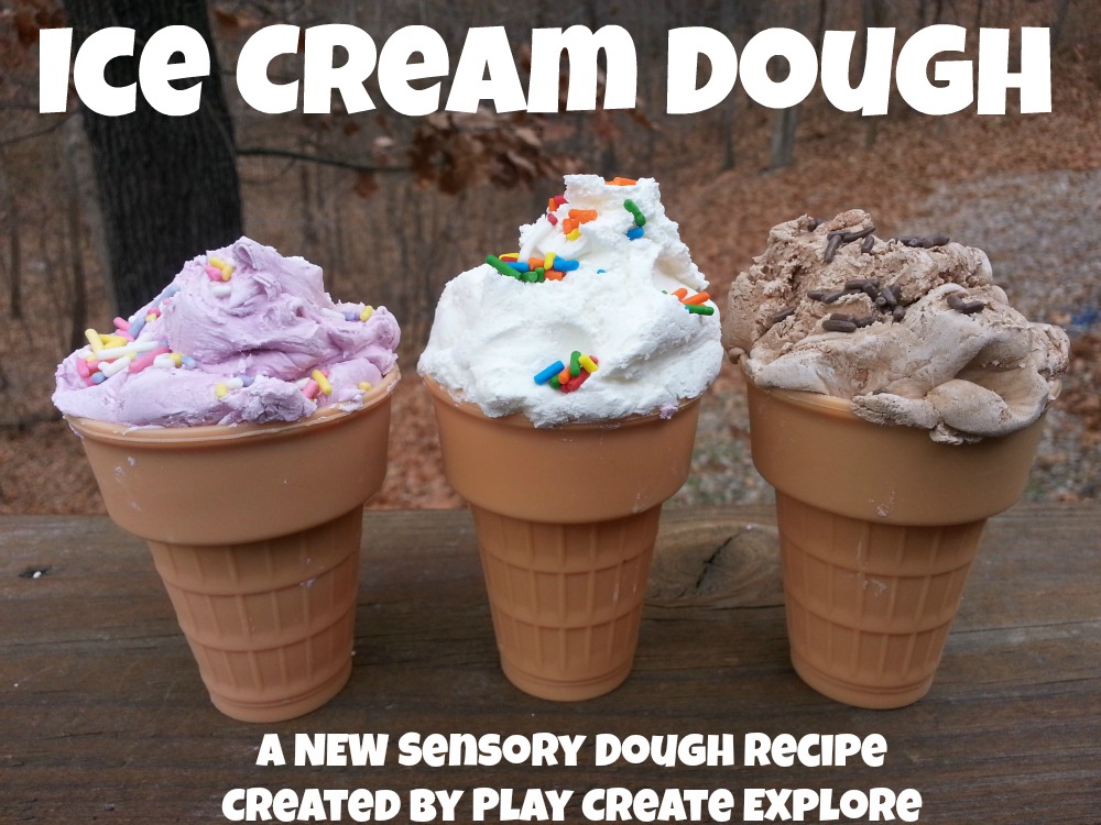 Play Create Explore Ice Cream Dough New Play Recipe!