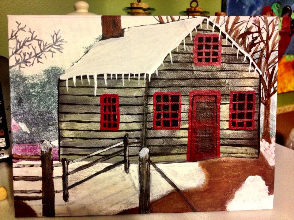 For the Love of Country Living ★ ★ Painting "Small House" at Old