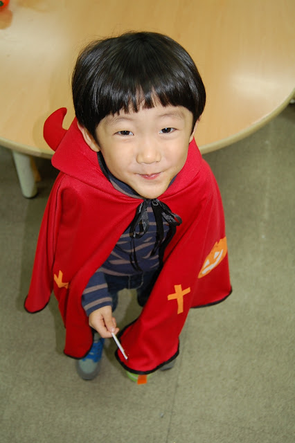 This is Justin, dressed up as a Wizard.