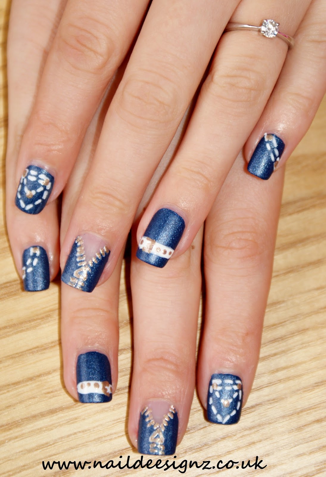 NailDeesignz Jeans Nail Art