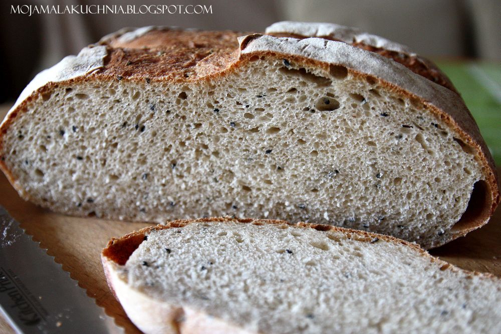 Moja Mała Kuchnia Chleb pszennożytni z czarnuszką na Światowy Dzień