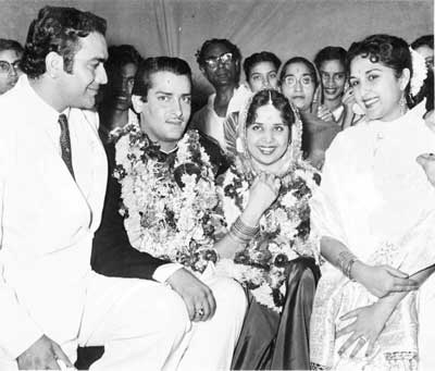 Marriage of Shammi Kapoor and Geeta Bali - 1955 - Old ...