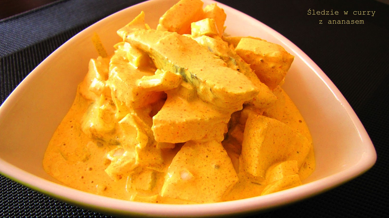 IMPRESJA smaku... Śledzie w curry z ananasem