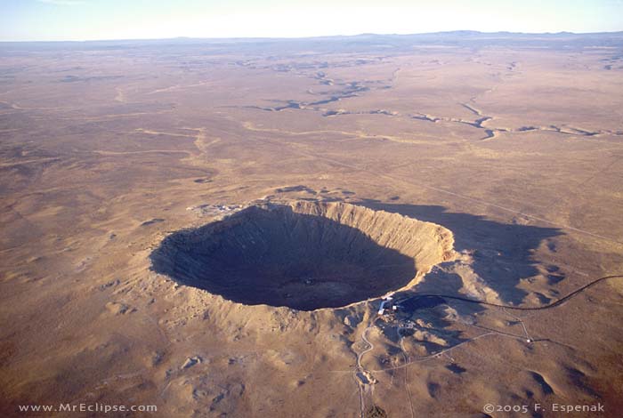 small meteor crater