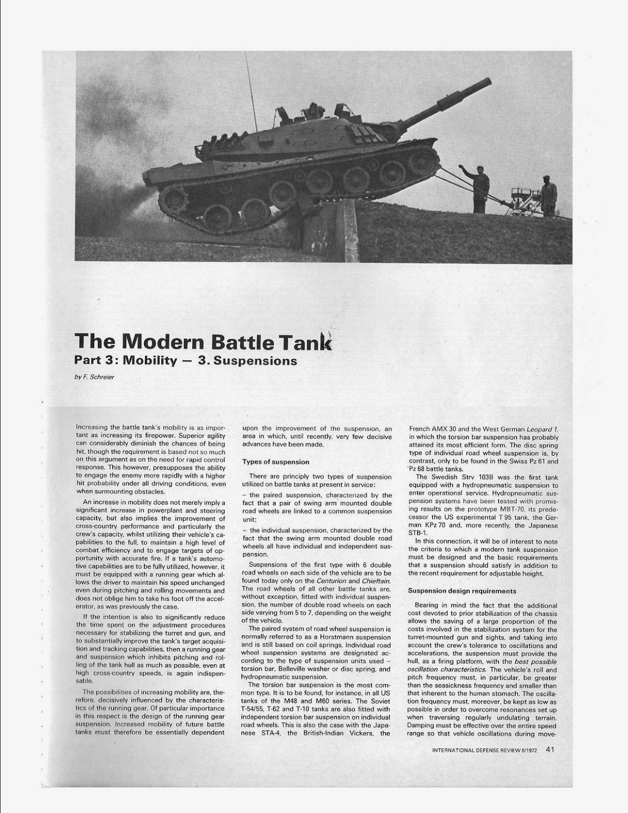 The Tank and AFV Blog Battle Tank Suspensions Article