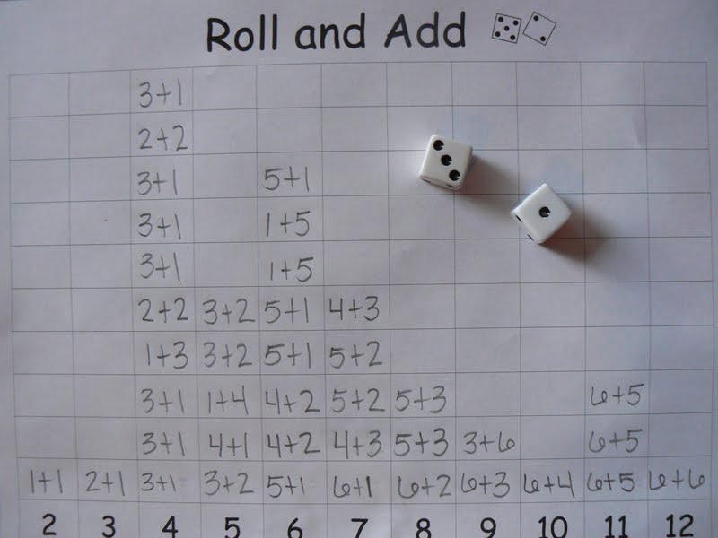 Mrs. T's First Grade Class: Roll and Add
