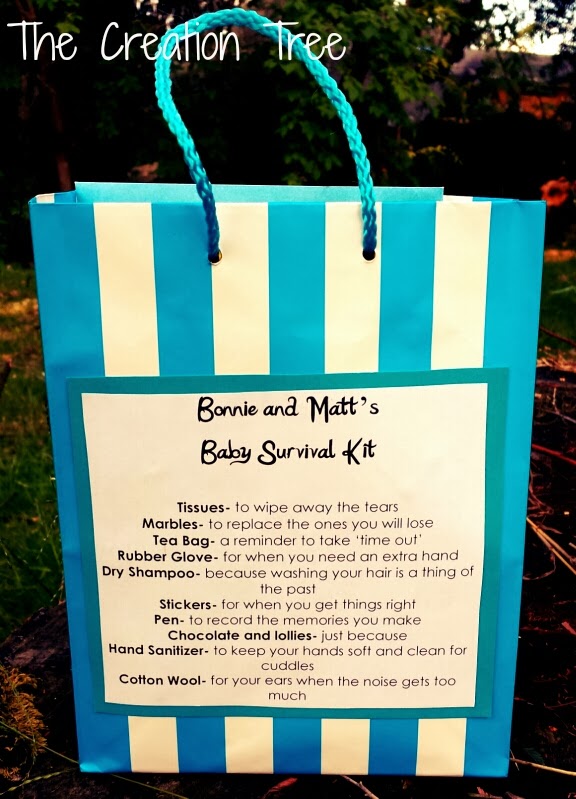 The Creation Tree Gift Idea Baby Survival Kit