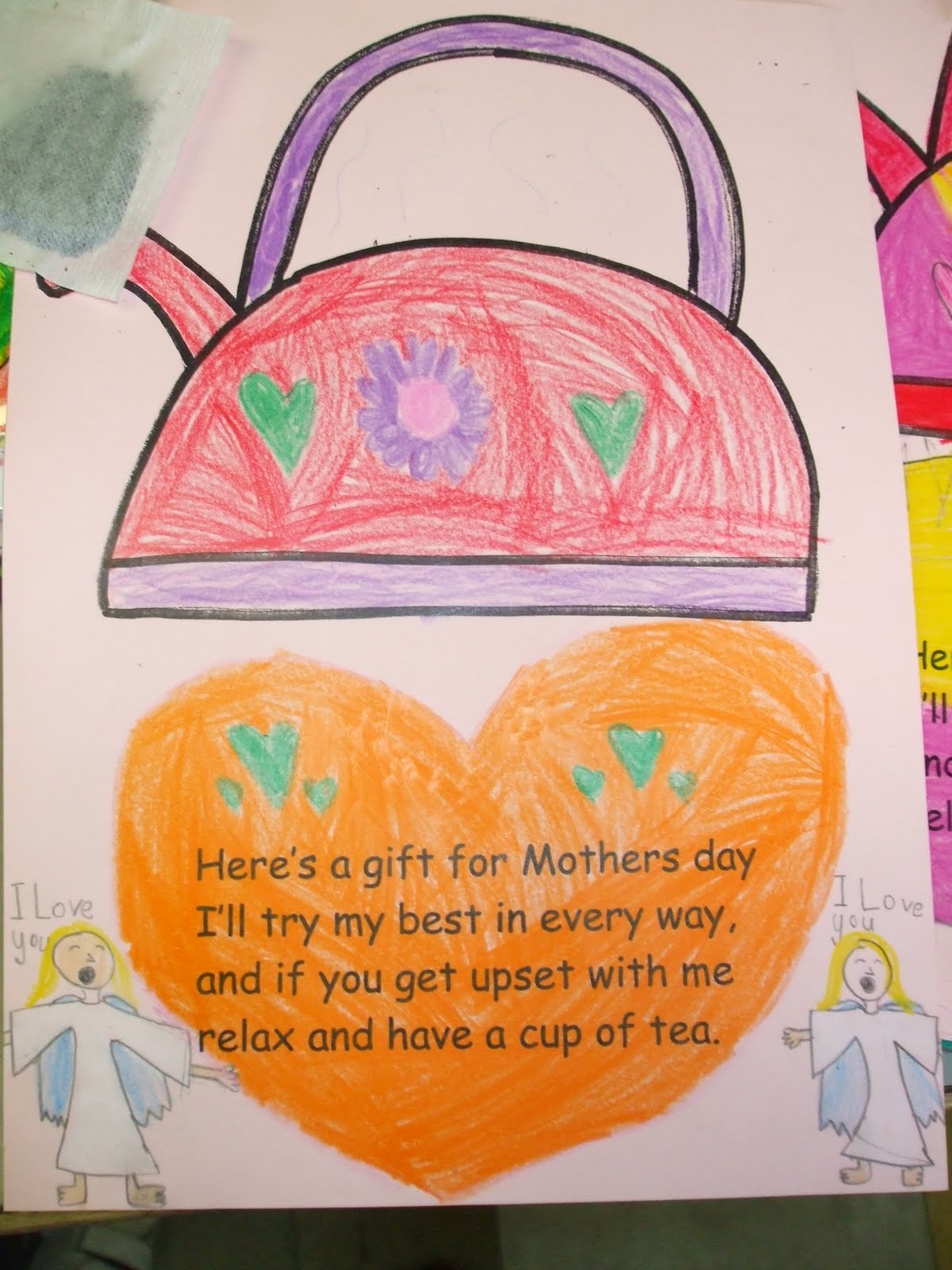 Art, Music and Drama Page: Mother's Day art in Senior infants