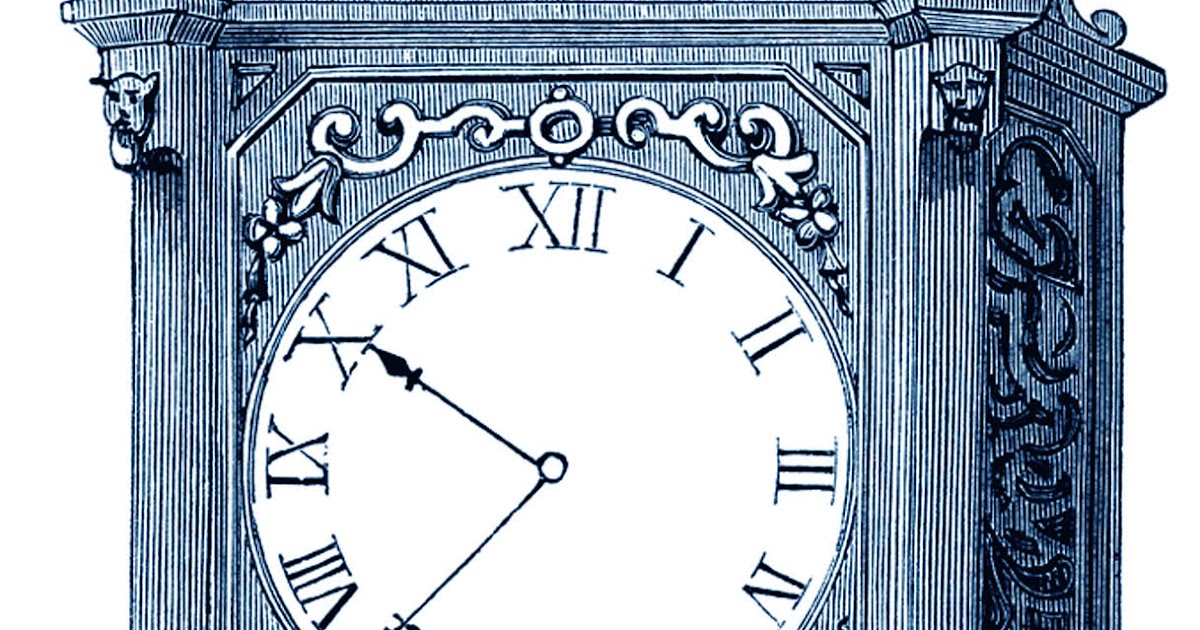 **FREE ViNTaGE DiGiTaL STaMPS** Free Digital Stamp Ornate Table Clock