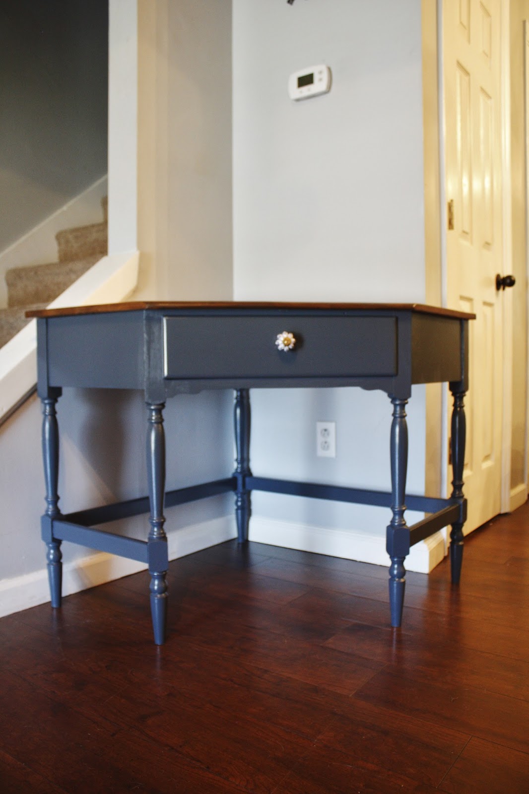JL Designs Navy Blue Corner Desk