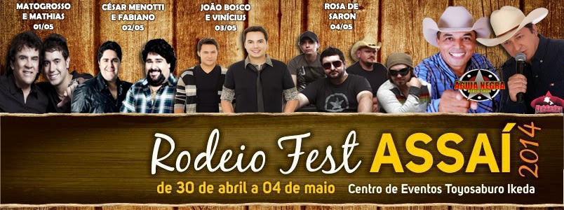 O que gasta Assa&iacute; com Rodeio Fest, Expoasa e Festa das Na&ccedil;&otilde;es