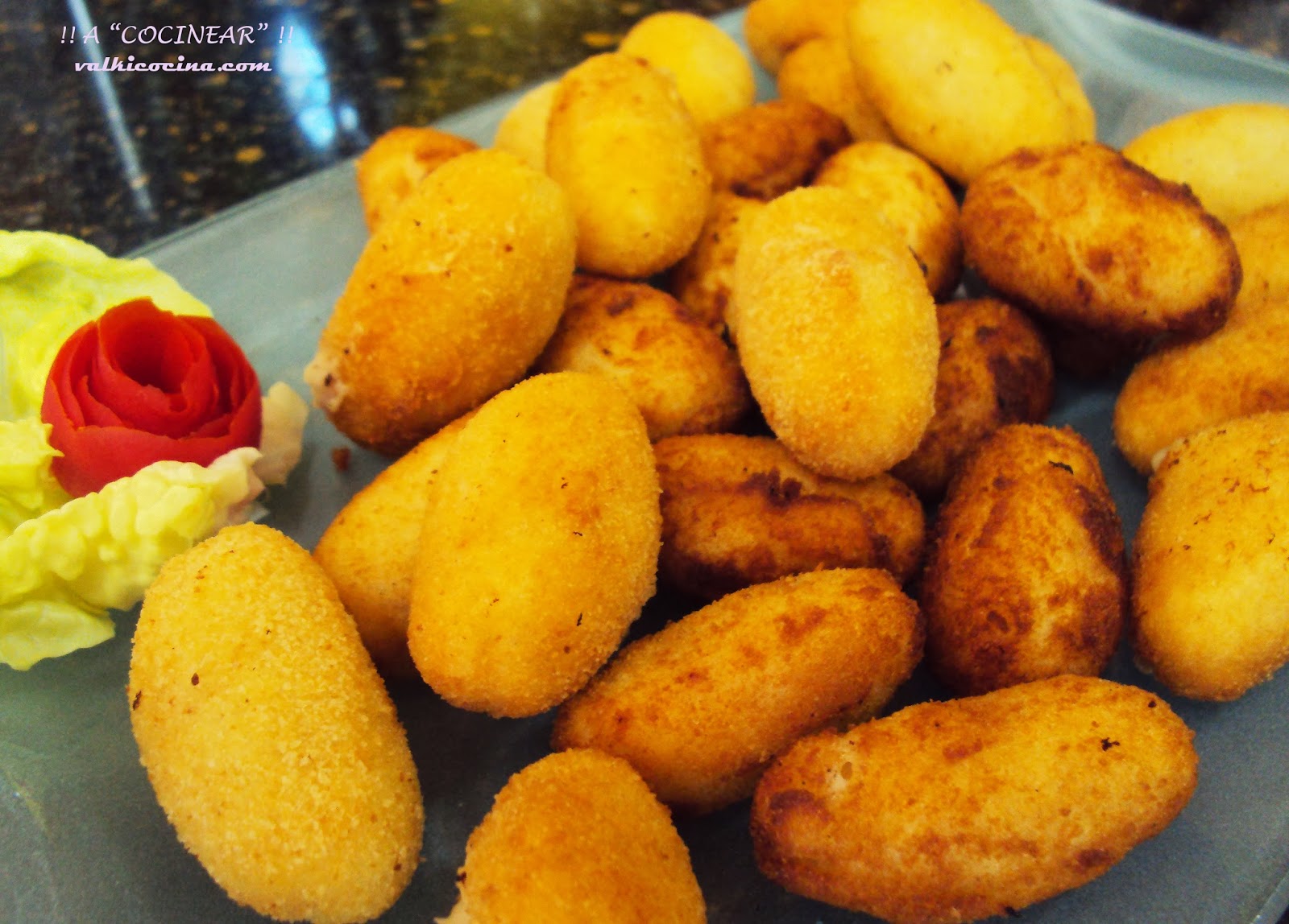 Mini Croquetas De Jamon Cocido Y Queso
