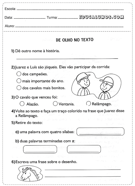 Questões do texto acima