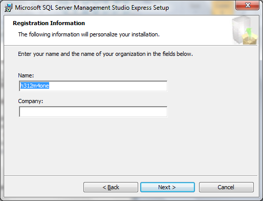 ms sql server express windows 7