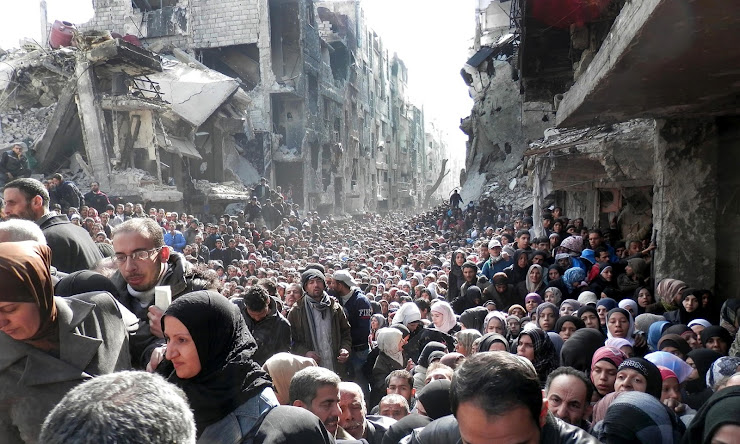 Palestinian refugees in Yarmouk
