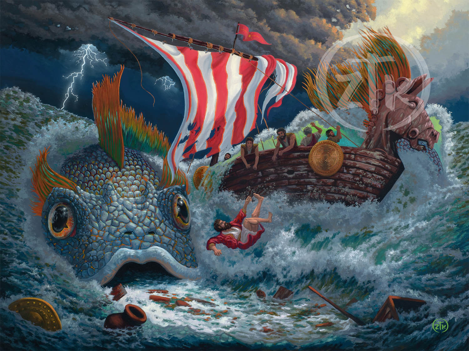 While Jonah was discovering these wonderful truths in the fish belly deep below, the sailors in the ship above were already doing what Jonah was promising God: worshipping the Lord and offering Him sacrifices (Jonah 1:16).
