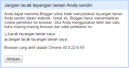 Fitur Tayangan Laman Blog Tidak Berfungsi