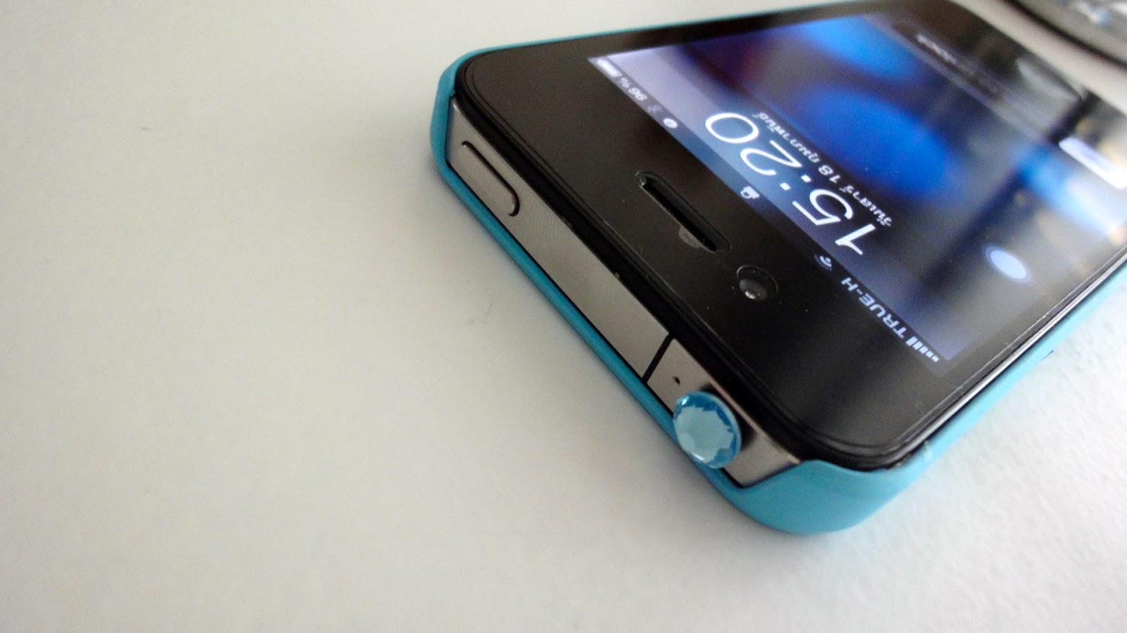 3.5 mm blue diamond headphone jack protector ติดเพชร Headphone jack และ