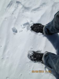 Leaving my footprints on the snow of Mt Apharwat