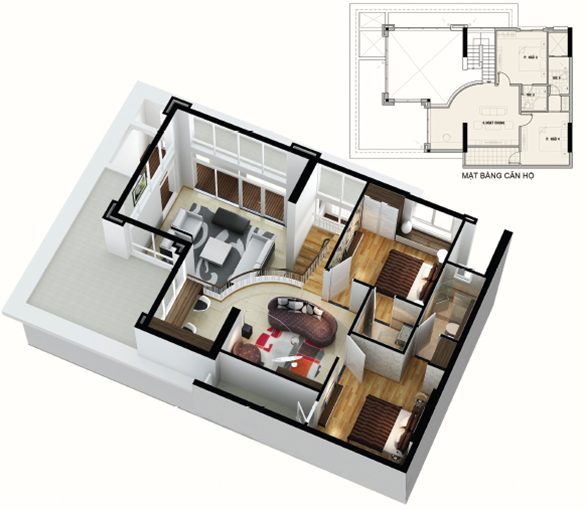 Biệt Thự mini trên không 2 tầng 200m2 - 5