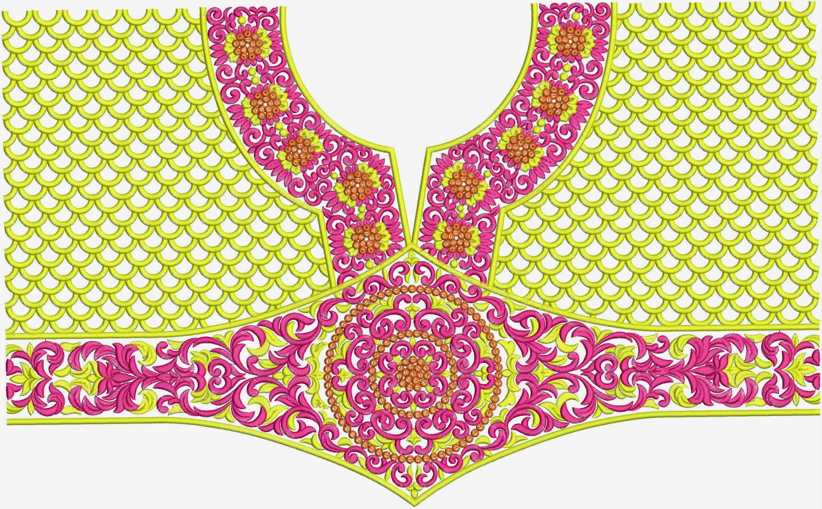 Embdesigntube trendy embroidered blouse designs