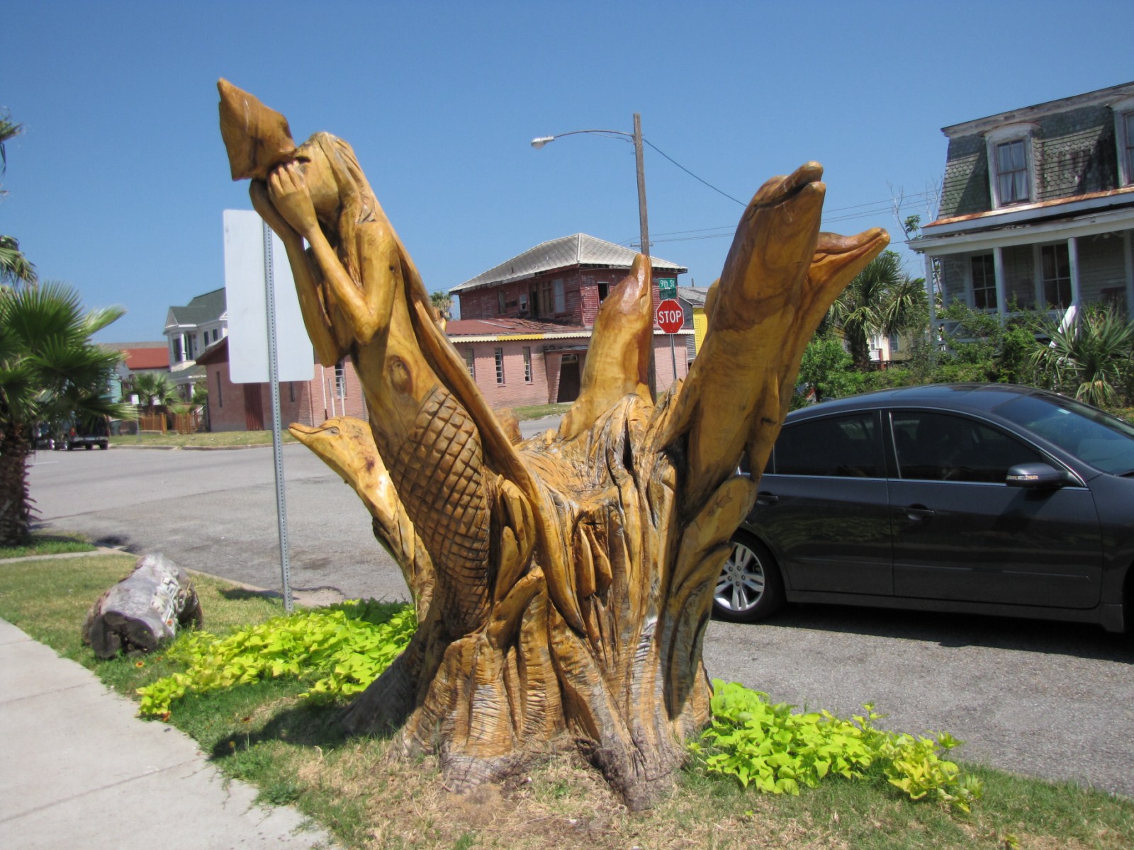 Juwster's World: Galveston Texas Tree Sculptures