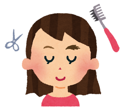 眉毛カットのイラスト